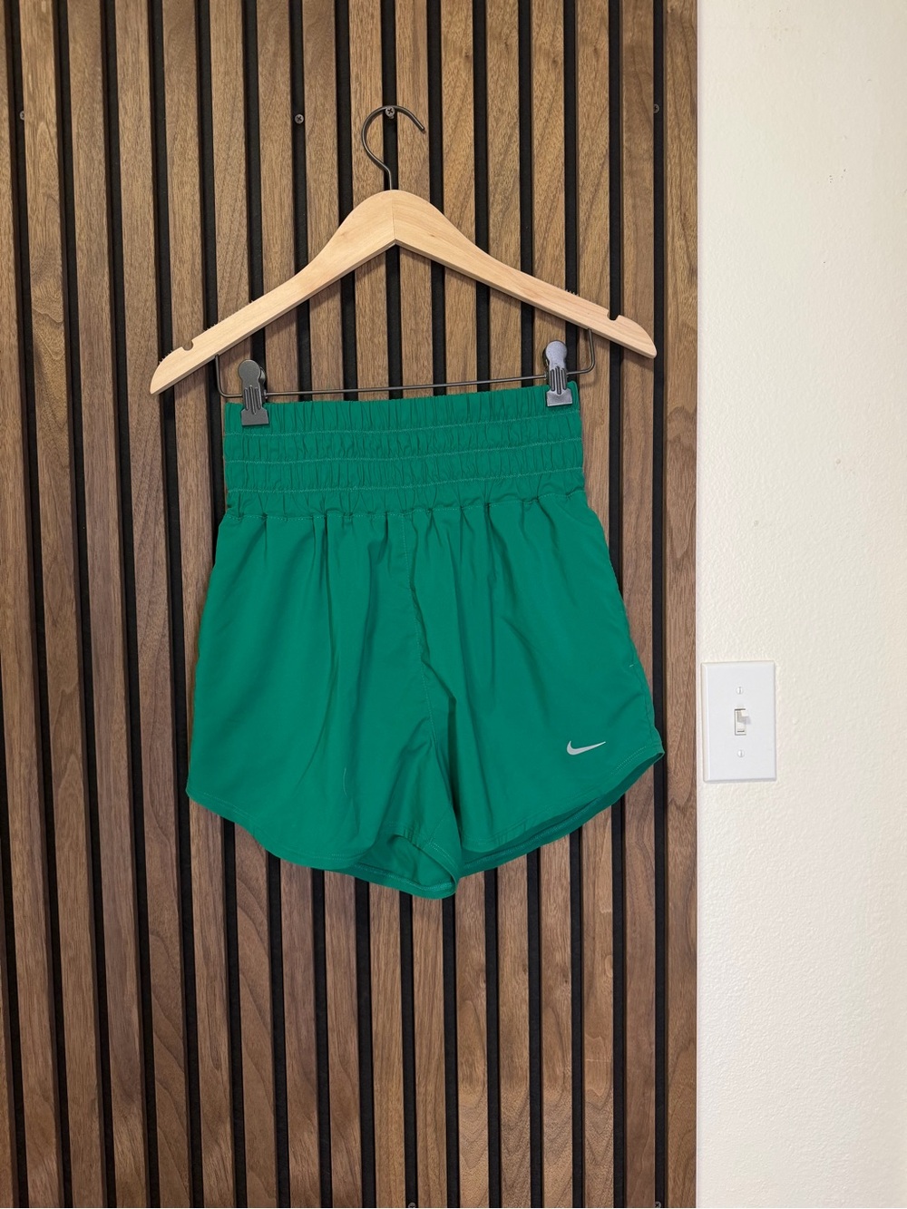 Nike Women's Smocked High-Waist Running Shorts